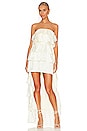 view 4 of 4 ПЛАТЬЕ TIERED in Whisper White