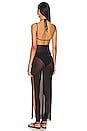 view 4 of 4 Mesh Strappy Maxi Dress in Black