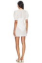 view 3 of 3 Tie Front Mini Dress in Eyelet Off White