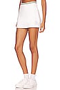 view 3 of 5 JUPE-SHORT in Optic White & Court Green