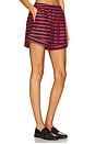 view 2 of 6 Pull On Beach Short in Red & Dark Navy