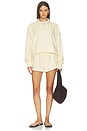 view 5 of 6 Paperbag Short in Pale Yellow