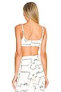 view 3 of 4 Cami Bra Top in Off White Multi
