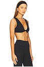 view 2 of 4 Twist Front Bra Top in Black