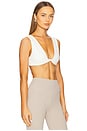 view 2 of 4 Twist Front Bra Top in Off White
