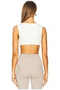 view 3 of 4 Twist Front Bra Top in Off White