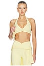 view 1 of 4 V Neck Halter Bra in Butter Cream