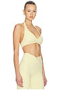 view 2 of 4 V Neck Halter Bra in Butter Cream