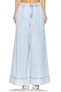 view 1 of 6 Pleated Wide Leg Jeans in Denim