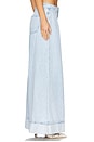 view 3 of 6 Pleated Wide Leg Jeans in Denim