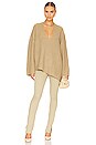 view 4 of 4 Oversized V-Neck in Oat