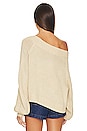 view 3 of 4 Off The Shoulder Sweater in Creme Brulee