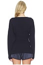 view 3 of 4 Drop Shoulder Cardigan in Dark Navy
