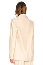 view 4 of 5 Faux Leather Blazer in Ivory