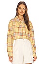 view 2 of 5 Cropped Denim Jacket in Plaid
