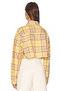 view 4 of 5 Cropped Denim Jacket in Plaid