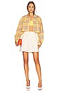 view 5 of 5 Cropped Denim Jacket in Plaid
