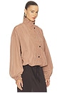 view 3 of 5 CHAQUETA FUNNEL NECK in Umber