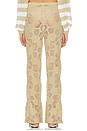 view 3 of 4 Wide Leg Pants in Pale Gold