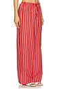 view 2 of 6 Tie Waist Pant in Vibrant Red Multi