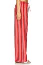 view 3 of 6 Tie Waist Pant in Vibrant Red Multi