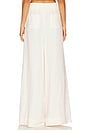 view 4 of 6 Button Front Palazzo Pant in Off White