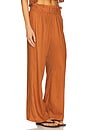 view 2 of 6 ЛЬНЯНЫЕ БРЮКИ PAPERBAG in Clay