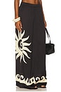 view 1 of 7 Beach Pant in Sun Wave Placement Black & Off White