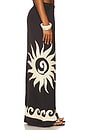 view 3 of 7 Beach Pant in Sun Wave Placement Black & Off White
