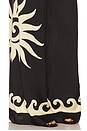 view 7 of 7 Beach Pant in Sun Wave Placement Black & Off White