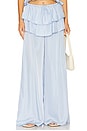 view 1 of 6 Ruffle Waist Flare Pant in Sky
