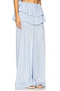 view 2 of 6 Ruffle Waist Flare Pant in Sky