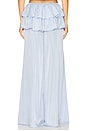 view 4 of 6 Ruffle Waist Flare Pant in Sky