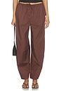 view 1 of 6 PANTALON BALLOON in Deep Mahogany