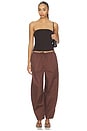 view 5 of 6 PANTALON BALLOON in Deep Mahogany