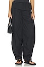 view 1 of 6 PANTALON FOLD OVER in Black
