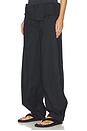 view 3 of 6 PANTALON FOLD OVER in Black