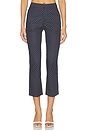 view 1 of 6 Button Front Pant in Navy & White