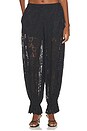 view 1 of 6 Balloon Lace Trouser in Black