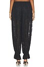 view 5 of 6 Balloon Lace Trouser in Black