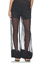 view 1 of 7 Pull On Sheer Trouser Pant in Black