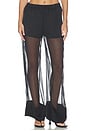 view 2 of 7 Pull On Sheer Trouser Pant in Black