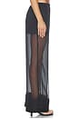 view 5 of 7 Pull On Sheer Trouser Pant in Black