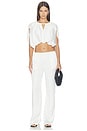 view 6 of 6 Silky Pull On Pant in White
