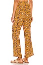 view 3 of 4 Smocked Flare Pant in Gold Tile Saffron Multi