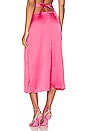 view 3 of 4 Cut Out Midi Skirt in Hot Pink