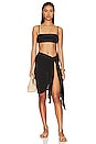 view 5 of 5 Sarong Skirt in Black