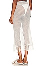 view 3 of 4 Fishnet Crochet Midi Skirt in Off White