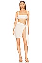view 4 of 4 Sarong Skirt in Off White