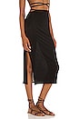 view 2 of 4 Cutout Midi Skirt in Black